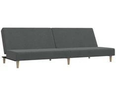 Dvivietė sofa-lova, šviesiai pilkos spalvos, audinys