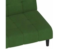 Dvivietė sofa-lova, tamsiai žalios spalvos, aksomas
