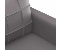 Dvivietė sofa, pilkos spalvos, 120cm, dirbtinė oda