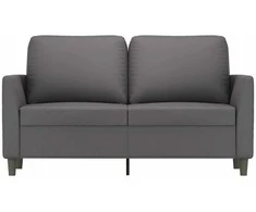 Dvivietė sofa, pilkos spalvos, 120cm, dirbtinė oda