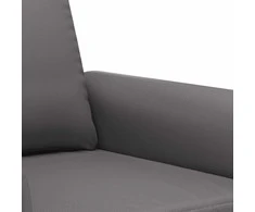 Dvivietė sofa, pilkos spalvos, 120cm, dirbtinė oda