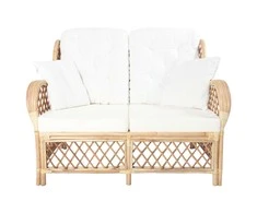 Dvivietė sofa, ratanas