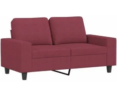 Dvivietė sofa, raudonojo vyno spalvos, 120cm, audinys