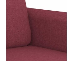 Dvivietė sofa, raudonojo vyno spalvos, 120cm, audinys