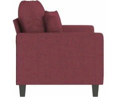 Dvivietė sofa, raudonojo vyno spalvos, 120cm, audinys