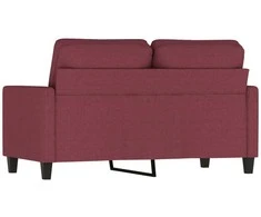 Dvivietė sofa, raudonojo vyno spalvos, 120cm, audinys