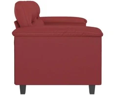 Dvivietė sofa, raudonojo vyno spalvos, 120cm, dirbtinė oda