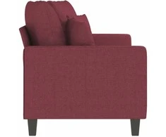 Dvivietė sofa, raudonojo vyno spalvos, 140cm, audinys