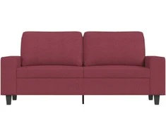 Dvivietė sofa, raudonojo vyno spalvos, 140cm, audinys
