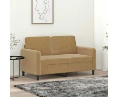 Dvivietė sofa, rudos spalvos, 120cm, aksomas