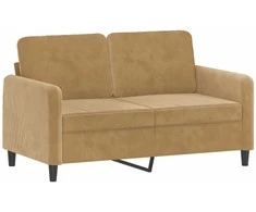 Dvivietė sofa, rudos spalvos, 120cm, aksomas