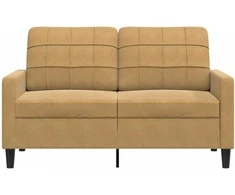 Dvivietė sofa, rudos spalvos, 120cm, aksomas