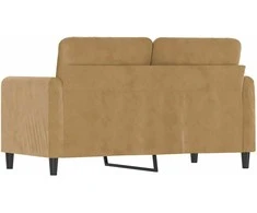 Dvivietė sofa, rudos spalvos, 120cm, aksomas
