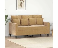 Dvivietė sofa, rudos spalvos, 120cm, aksomas