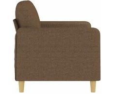 Dvivietė sofa, rudos spalvos, 120cm, audinys