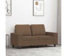 Dvivietė sofa, rudos spalvos, 120cm, audinys