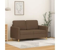 Dvivietė sofa, rudos spalvos, 120cm, audinys