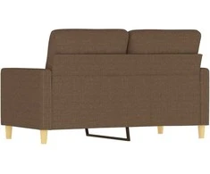 Dvivietė sofa, rudos spalvos, 120cm, audinys