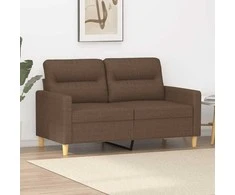 Dvivietė sofa, rudos spalvos, 120cm, audinys