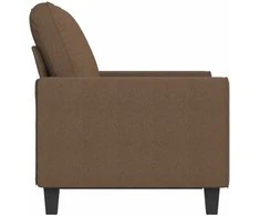 Dvivietė sofa, rudos spalvos, 120cm, audinys