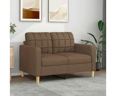 Dvivietė sofa, rudos spalvos, 120cm, audinys