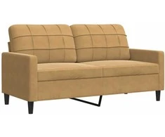 Dvivietė sofa, rudos spalvos, 140cm, aksomas