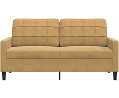 Dvivietė sofa, rudos spalvos, 140cm, aksomas