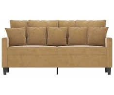 Dvivietė sofa, rudos spalvos, 140cm, aksomas