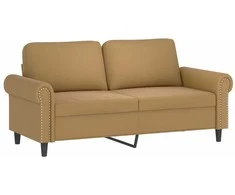 Dvivietė sofa, rudos spalvos, 140cm, aksomas