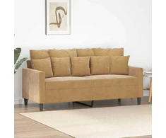 Dvivietė sofa, rudos spalvos, 140cm, aksomas