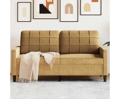 Dvivietė sofa, rudos spalvos, 140cm, aksomas