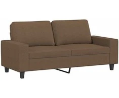 Dvivietė sofa, rudos spalvos, 140cm, audinys