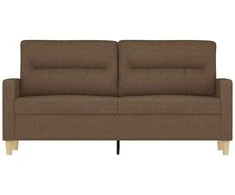 Dvivietė sofa, rudos spalvos, 140cm, audinys