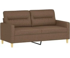 Dvivietė sofa, rudos spalvos, 140cm, audinys