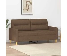 Dvivietė sofa, rudos spalvos, 140cm, audinys