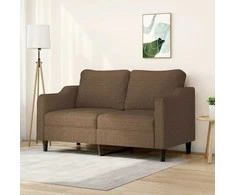 Dvivietė sofa, rudos spalvos, 140cm, audinys