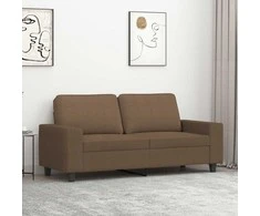 Dvivietė sofa, rudos spalvos, 140cm, audinys