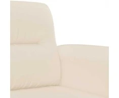 Dvivietė sofa, smėlio spalvos, 140cm, mikropluošto audinys