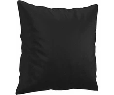 Dvivietė sofa su pagalvėlėmis, juoda, 140cm, dirbtinė oda