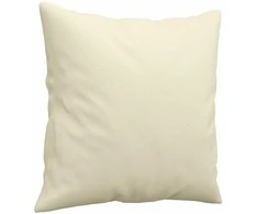 Dvivietė sofa su pagalvėlėmis, kreminė, 140cm, dirbtinė oda