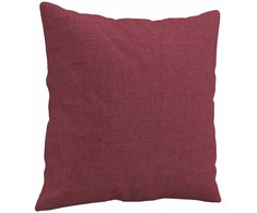 Dvivietė sofa su pagalvėlėmis, raudonojo vyno, 140cm, audinys