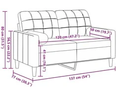 Dvivietė sofa su pagalvėlėmis, rožinės spalvos, 120cm, aksomas