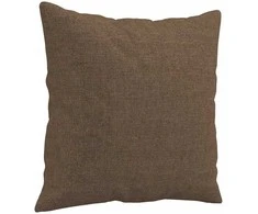 Dvivietė sofa su pagalvėlėmis, rudos spalvos, 120cm, audinys