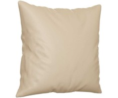 Dvivietė sofa su pagalvėmis, kreminė, 140cm, audinys