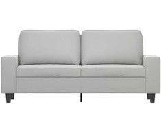 Dvivietė sofa, šviesiai pilka, 140cm, mikropluošto audinys