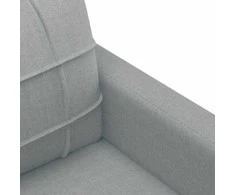 Dvivietė sofa, šviesiai pilkos spalvos, 120cm, audinys