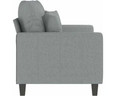 Dvivietė sofa, šviesiai pilkos spalvos, 120cm, audinys