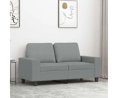 Dvivietė sofa, šviesiai pilkos spalvos, 120cm, audinys