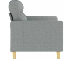 Dvivietė sofa, šviesiai pilkos spalvos, 120cm, audinys