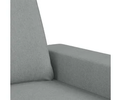 Dvivietė sofa, šviesiai pilkos spalvos, 140cm, audinys